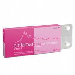 Cinfamar infantil 25 mg 4...